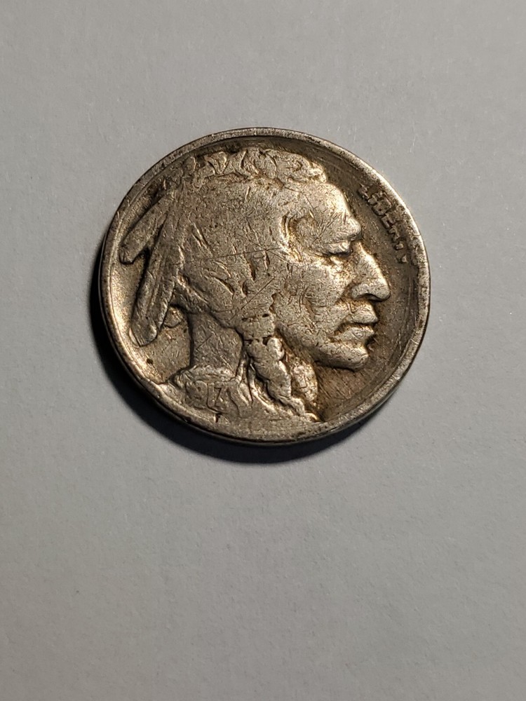 1917 p Buffalo Nickel #67wpl