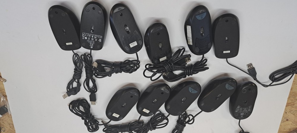 lot of 10 Logitech USB optical Mouse 6/28
