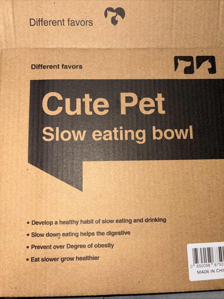 cute pet slow eating bowl