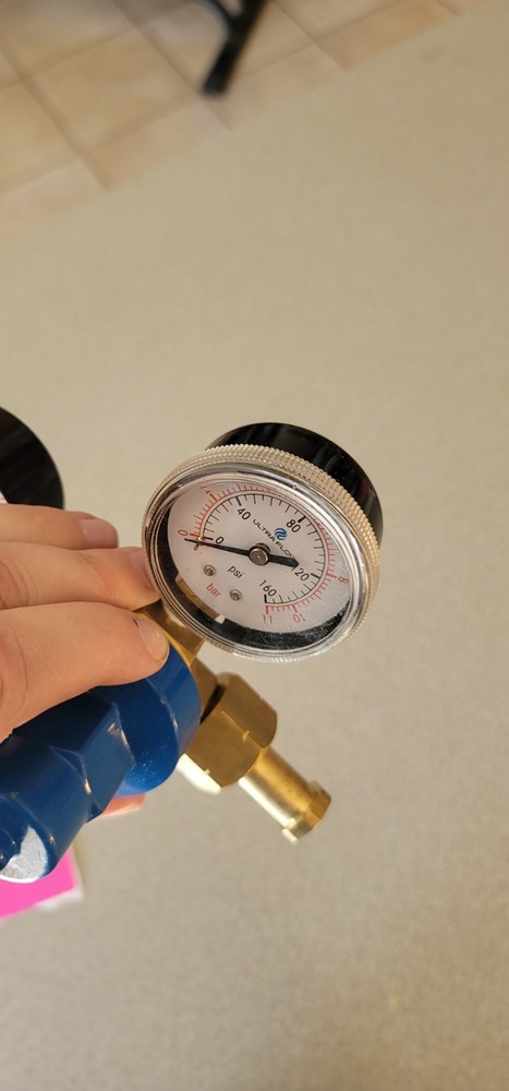 Ultra Flow Co2 Regulator Kegerator *broken Gauge