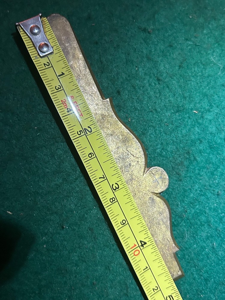 Muzzleloader 4 3/4" brass Lancaster side plate NOS