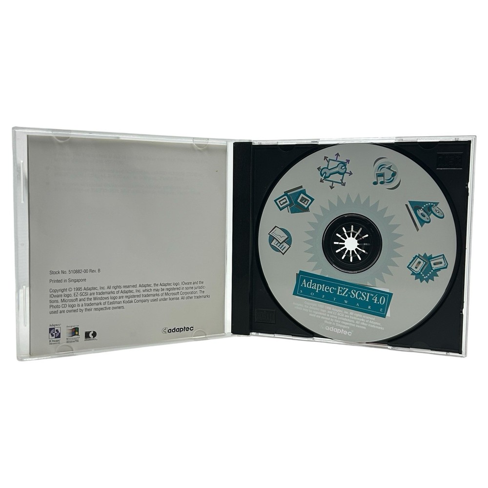 Adaptec EZ-SCSI 4.0 Software Windows CD-ROM & Quick Reference 1995