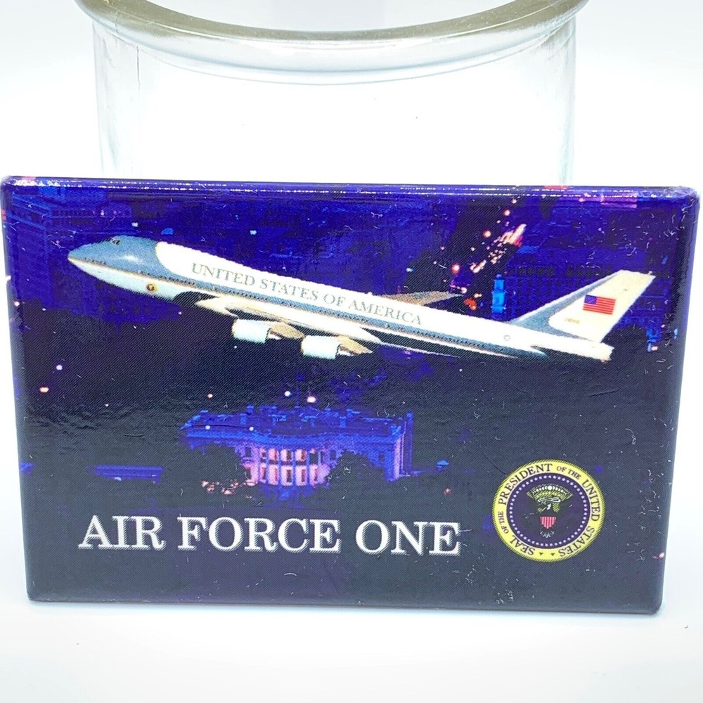 Air Force One Souvenir Fridge Magnet 3"