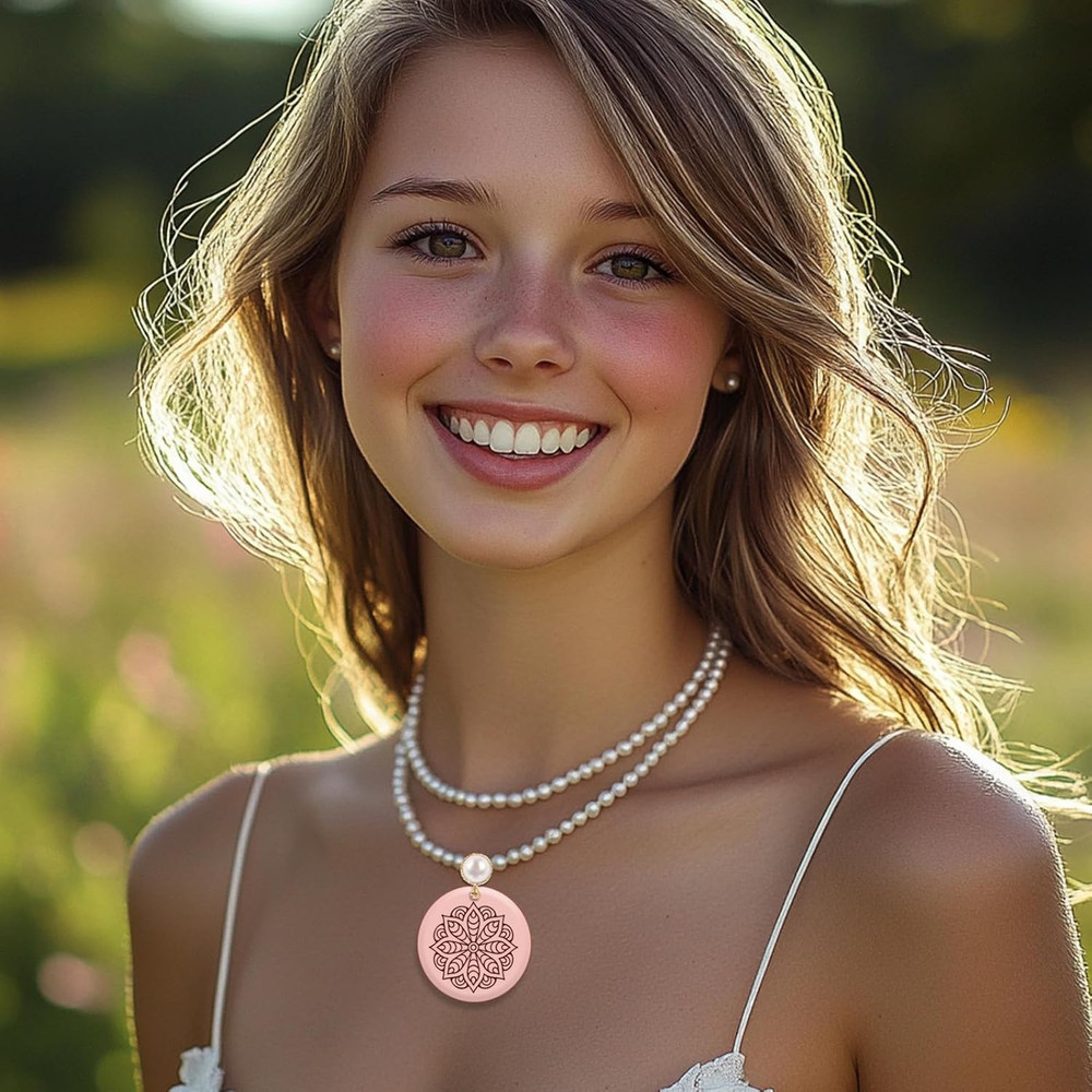 Bohemian round Pattern Polymer Clay Texture Sheets Mandala Pattern Silicone Text