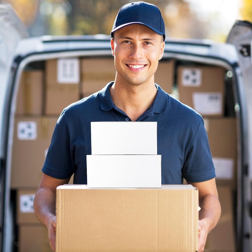 Eupako 30 Pack Small Shipping Boxes Assorted Sizes, 8x6x4 & 9x6x4 15 White