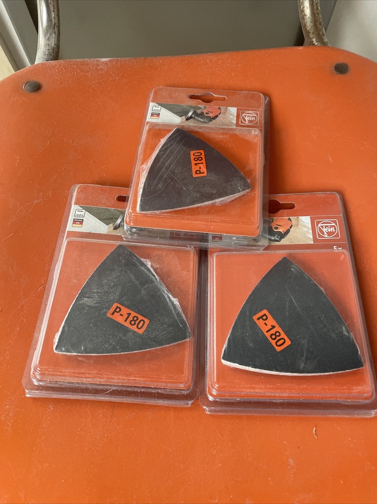 FEIN Triangle Sanding Sheet, 180 grit, pack of 15!