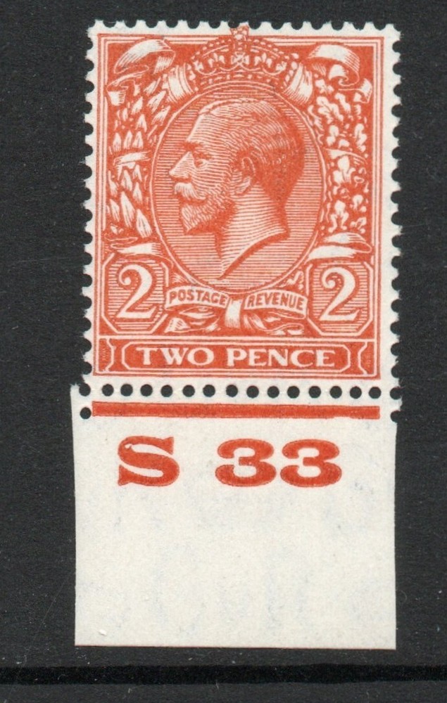 Great Britain 1924 2d Orange Control S 33 SG 421 Mint. (R2174)