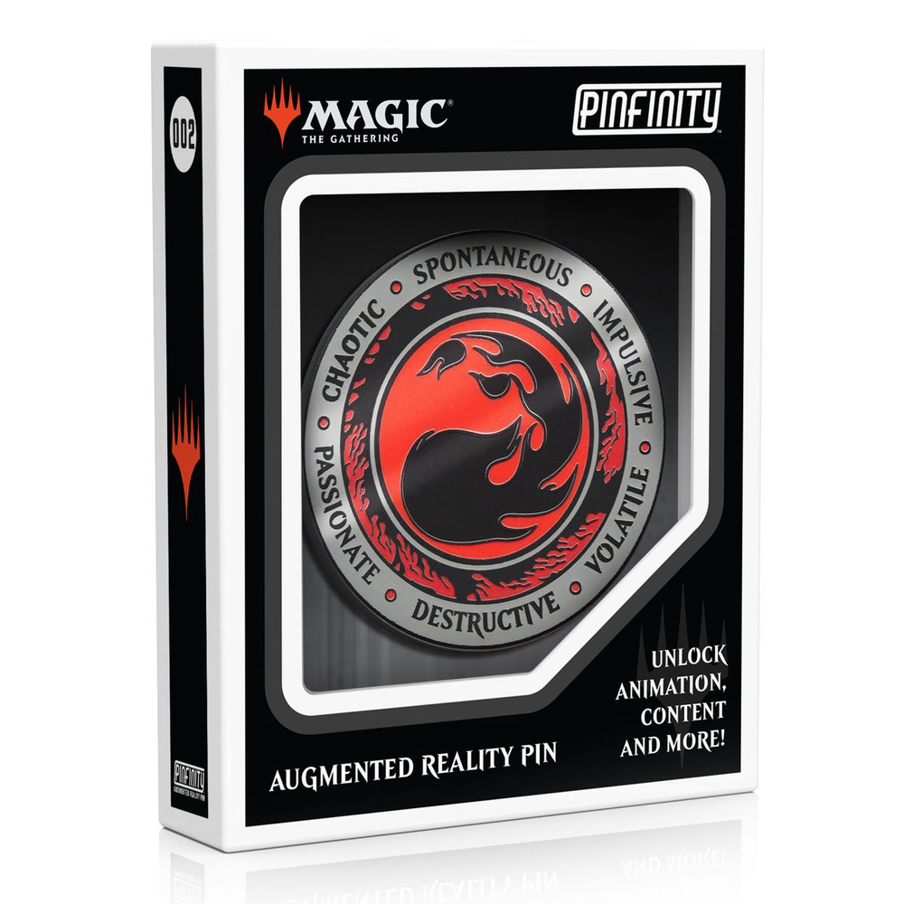 Magic: The Gathering Red Mana Crest Augmented Reality Enamel Pin