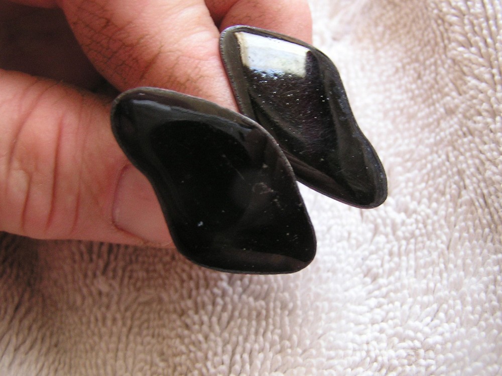Vintage Modern Copper Enamel Cufflinks