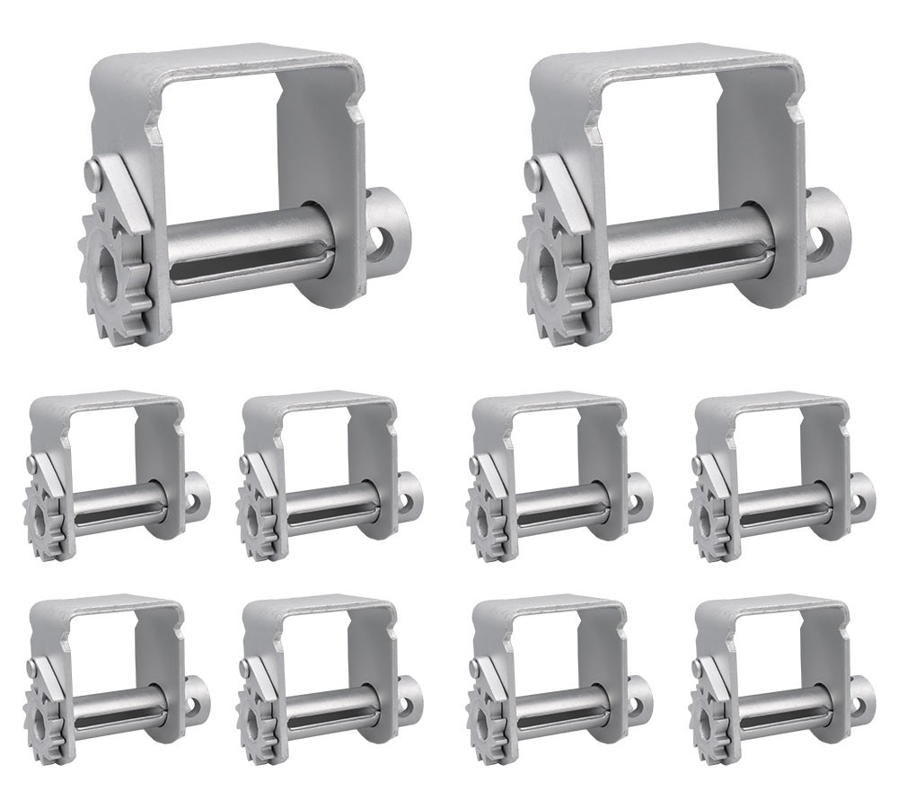 (10 Pack) Standard Sliding Zinc Coated Winch for C Track WLL 5500 lbs