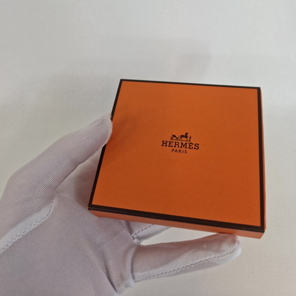 Hermès Small Box 3.25"x3.5"x0.8" Authentic Orange Matchbox Style Empty