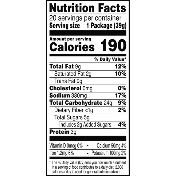 20 Cheddar Cheese Sandwich Crackers, Single Serving Snack Crackers