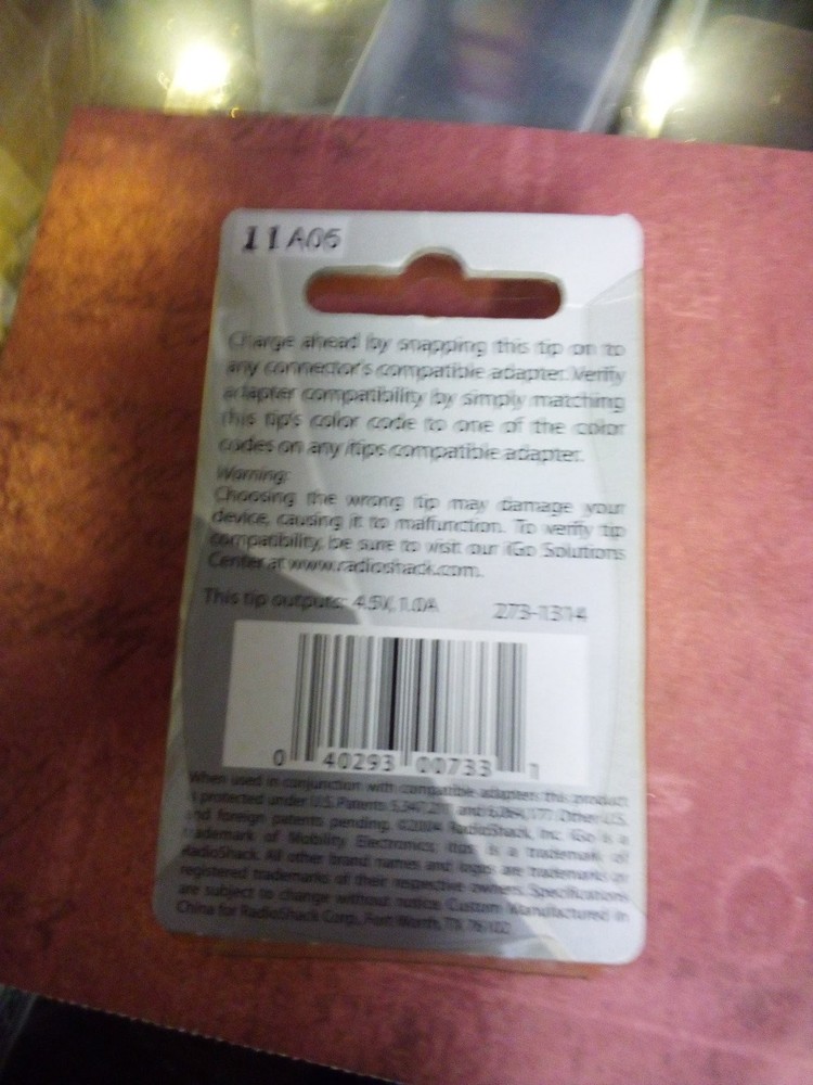 itips A17 Smart Connector Tip Power Adapter 4.5W 1.0A PDA Accessory