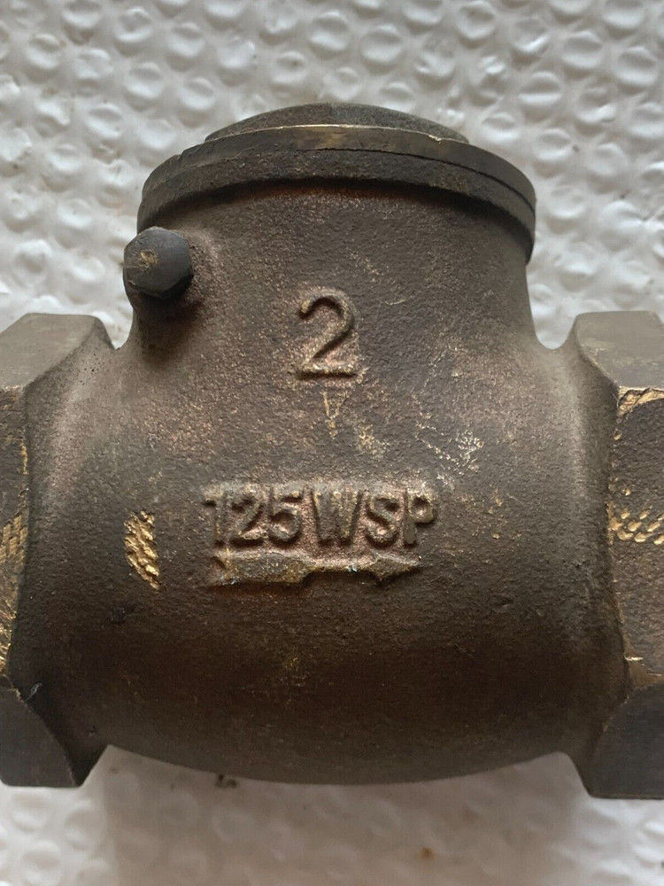 NEW UNBRANDED 2" BRASS CHECK VALVE 125WSP