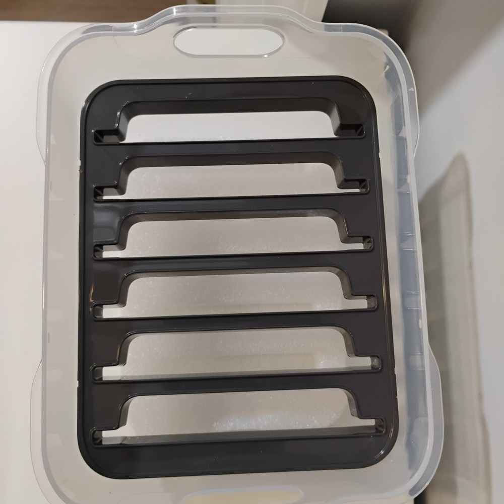 Dash Multi Mini Plate Storage Container Organizer Rack Waffle Maker