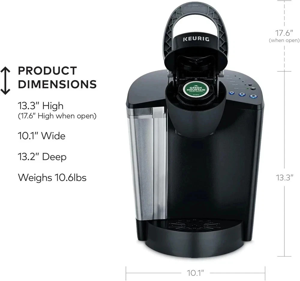 Keurig K-Classic Coffee Maker Programmable Single Serve K-Cup Pod 3 Brew Sizes