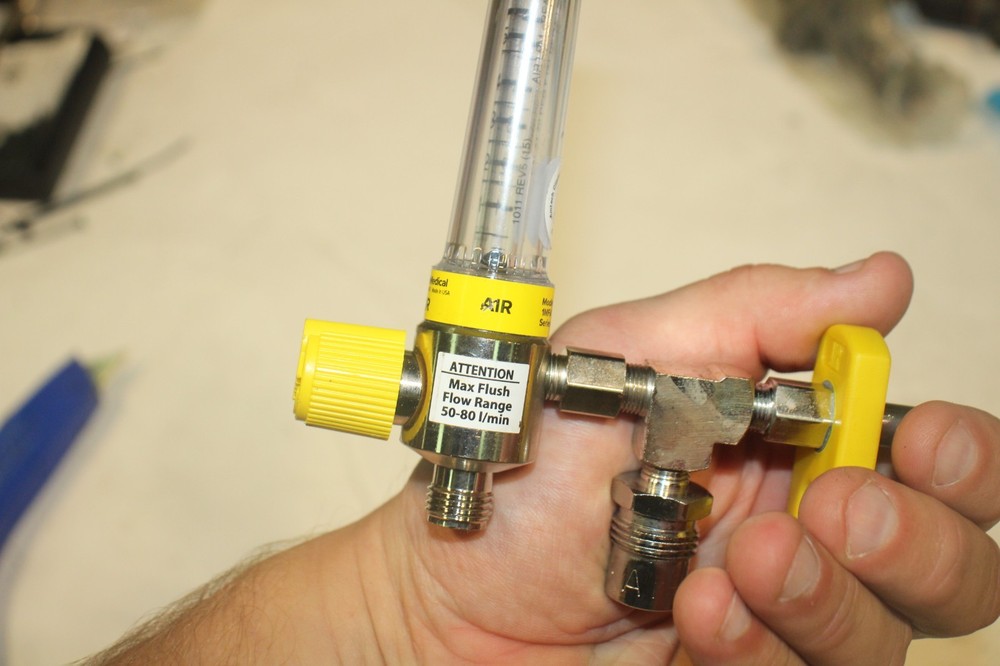 Precision Medical Air Chrome Flowmeter 1MFA-AIR