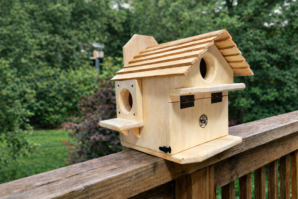 Extra Large Handmade Squirrel House - Outdoor Nesting Box for Backyard Wildlife