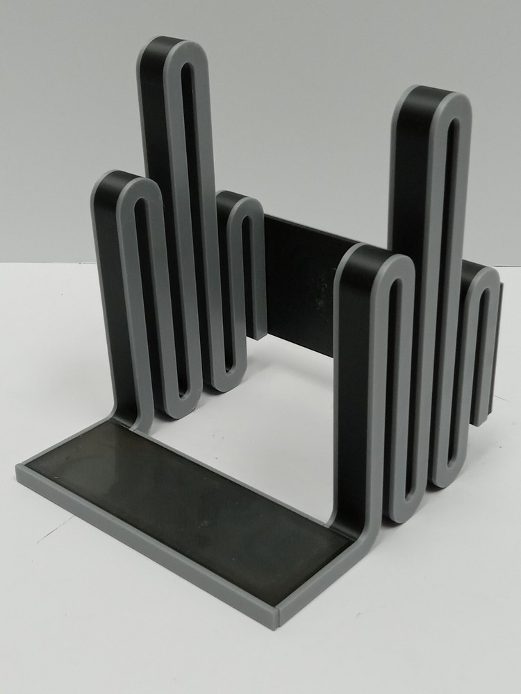 Technics SL-1900 Turntable Record Display Stand – Upgraded Gray & Black Holder