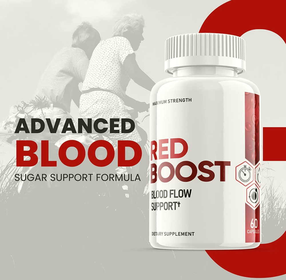 5-Pack Red Boost-Red Boost Blood Flow Support Pills-Red Boost for Men - 300 Caps