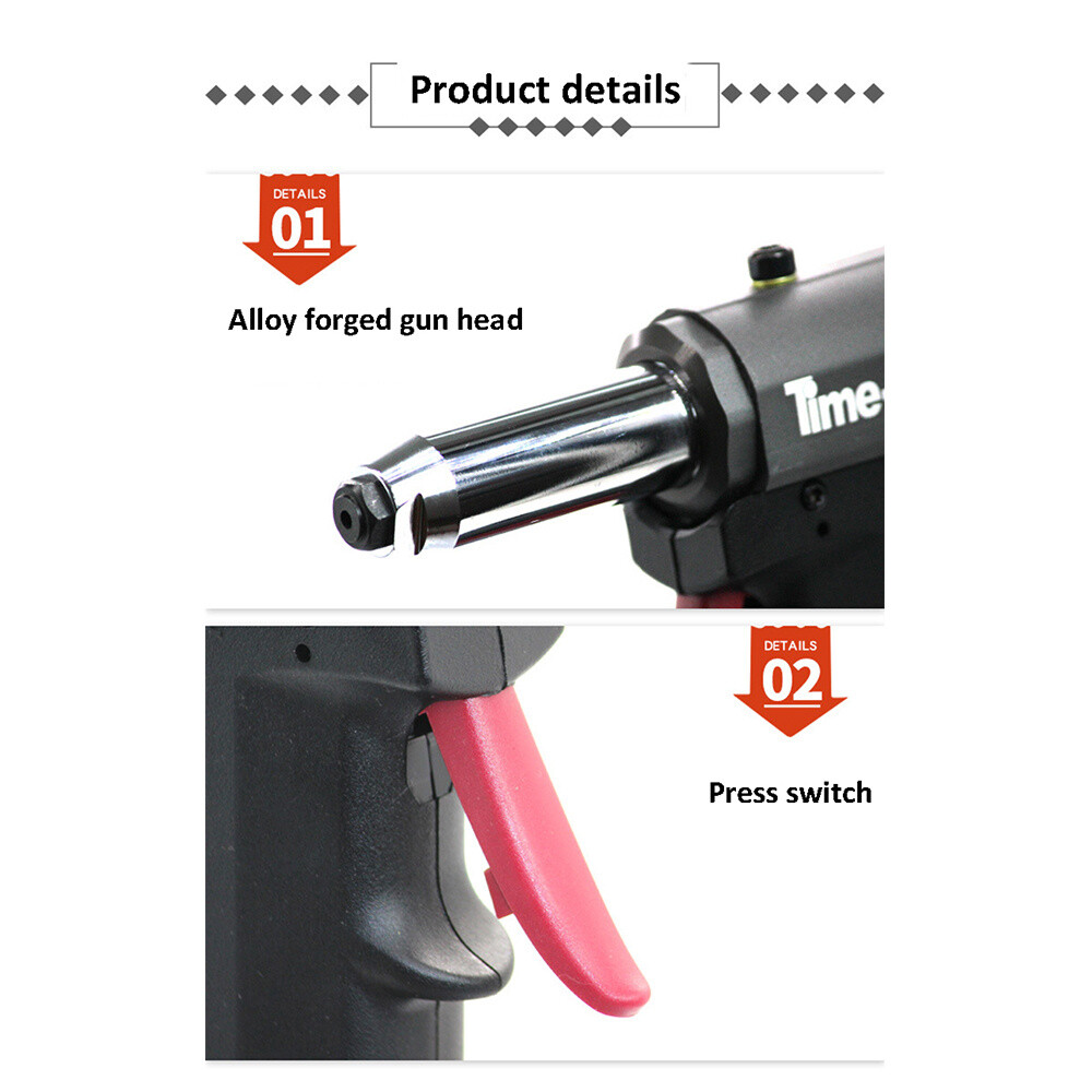 N250G Pneumatic Extractor Rivet Gun Puller Rivet Gun Puller Nail Gun New