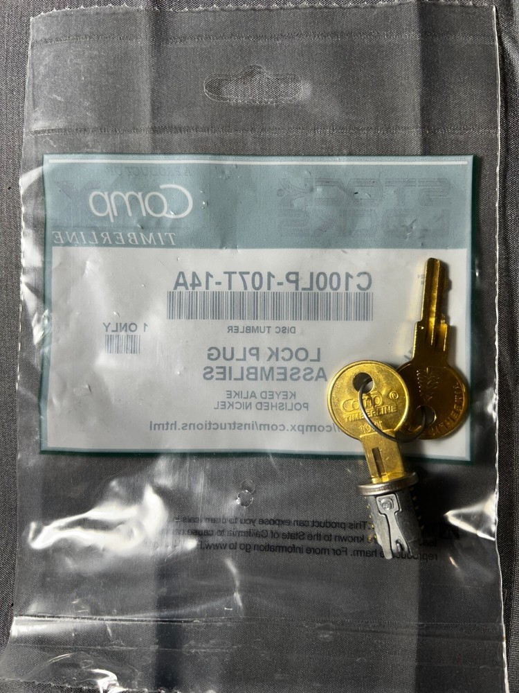 Comp X Lock Plug Assemblies C100LP-107T-14A