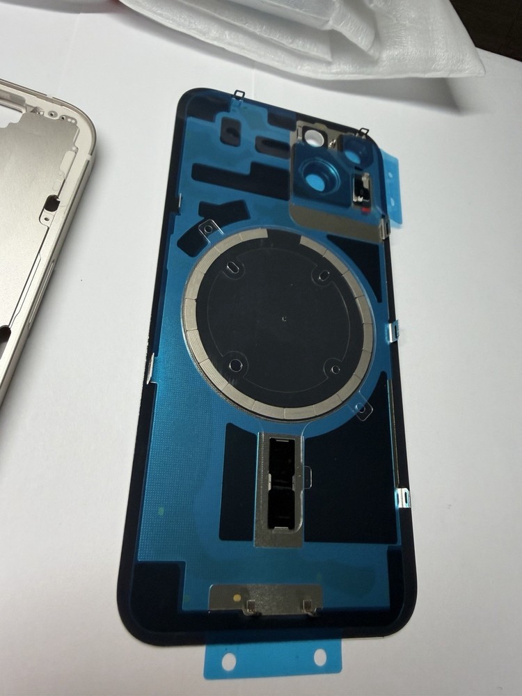 iPhone 14 Housing Frame replacement +back Glass OEM Color White