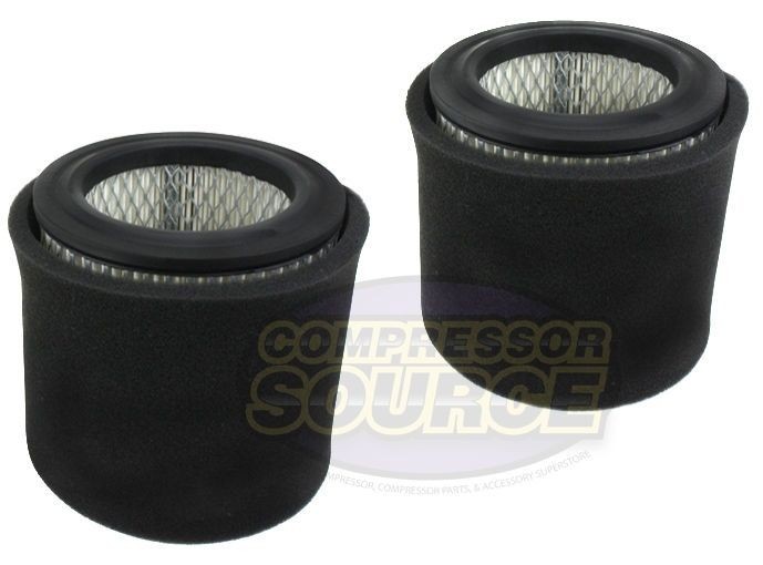 2 Pack AP428 Air Compressor Paper Intake Filter Elements With Pre Filter 18P