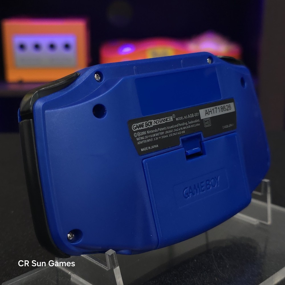 Blue Game Boy Advance GBA Console with iPS V5 Backlight Backlit LCD