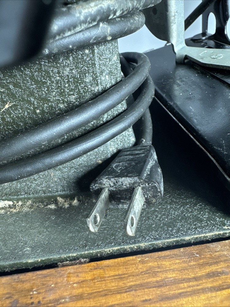 Vintage White Rotary Sewing Machine w/ Case Untested