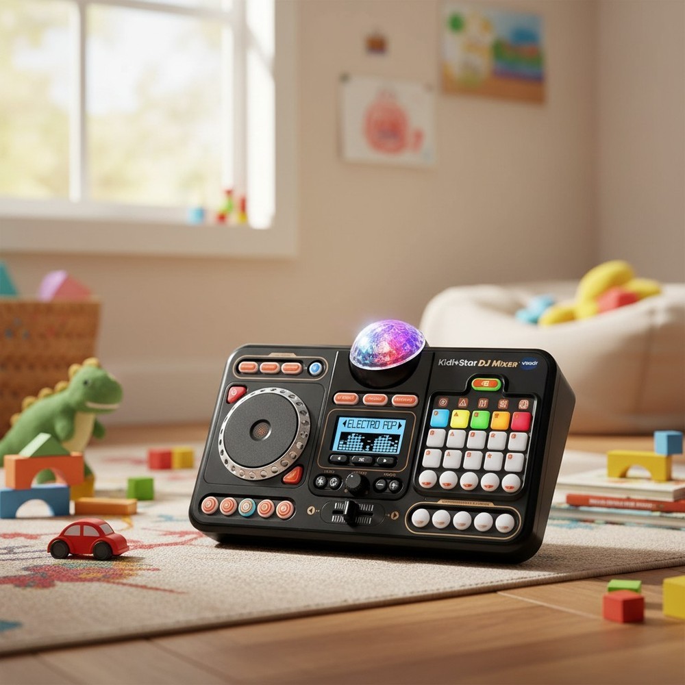 Kidi Star DJ Mixer - Engage Creativity with Bluetooth & Custom Mixing Fun!