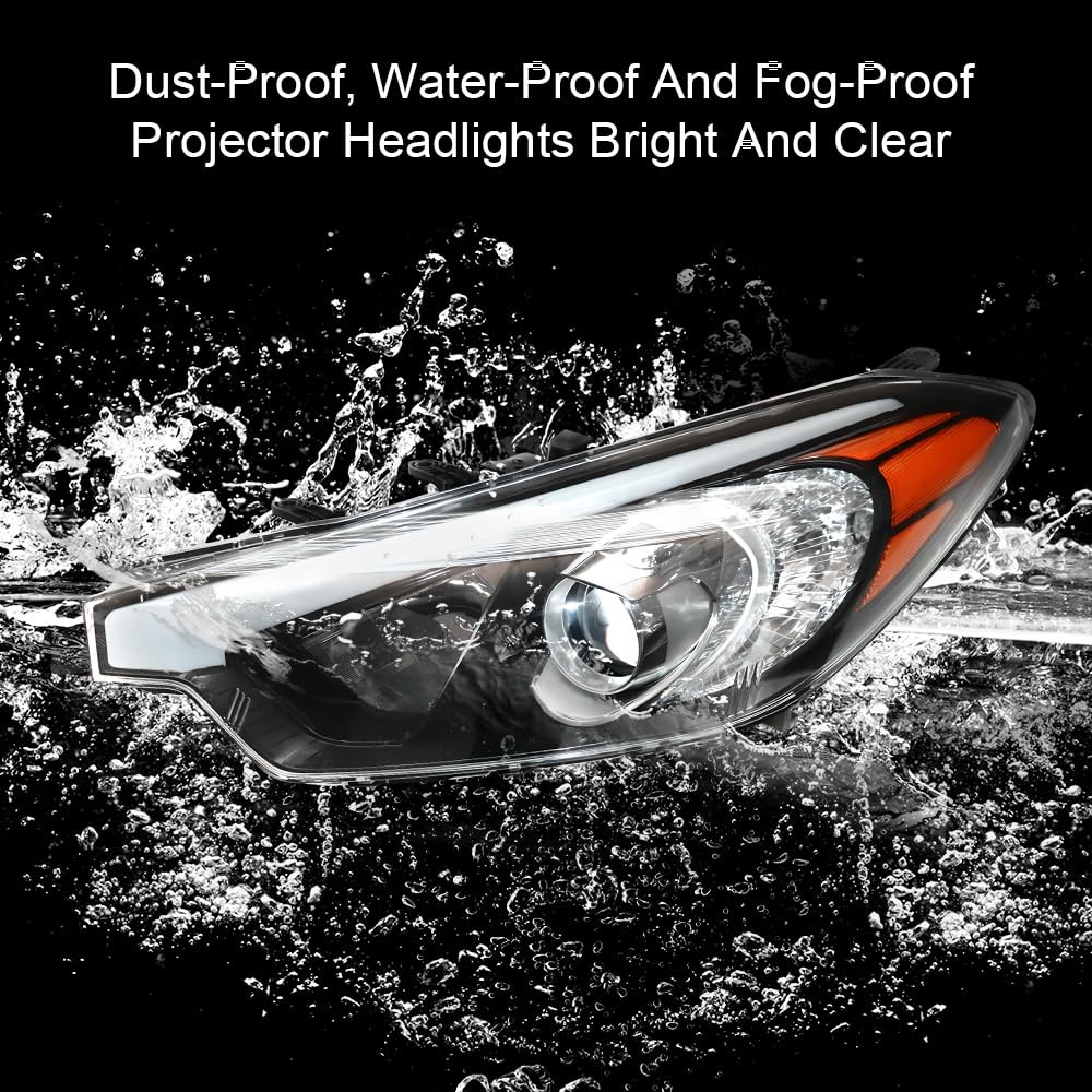 Forte 2014-2016 Halogen Headlights Assembly Driver Passenger Side