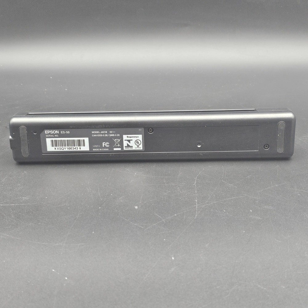 Epson WorkForce ES-50 Portable Color Document Scanner Black USB Powered TESTED