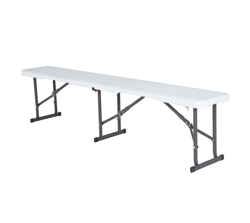 Lifetime 80305 Portable Folding Bench, White Off-white Standard Packaging