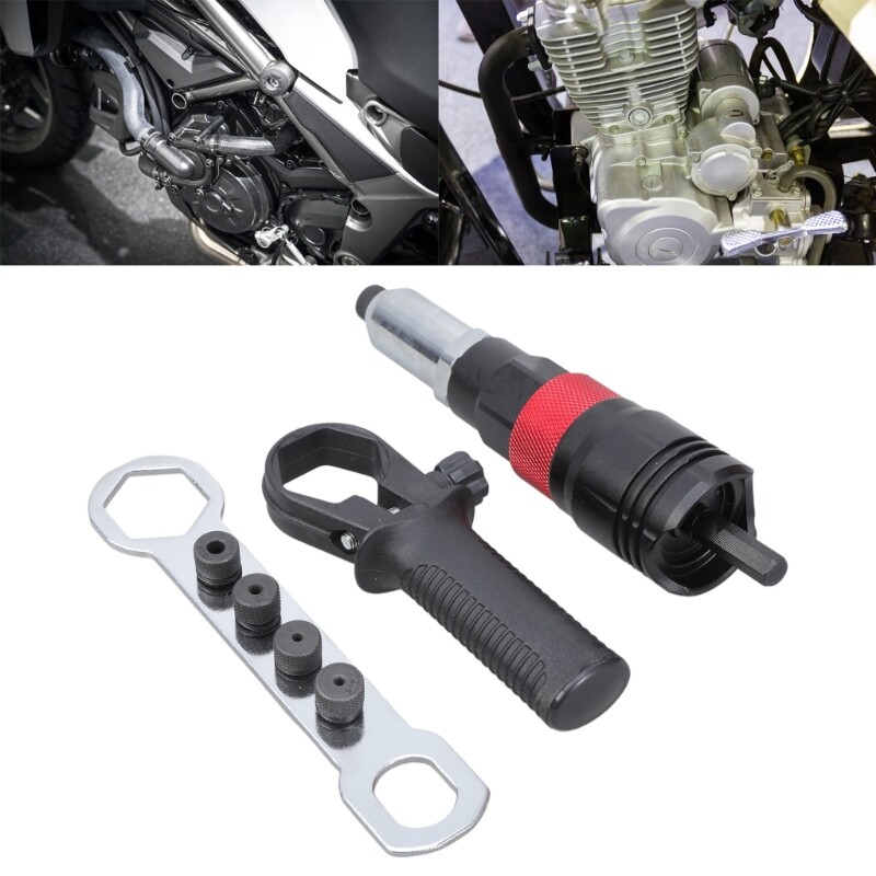 Electric Rivets Tool Adapters Kit Attachment with Multiple Thread Accessory