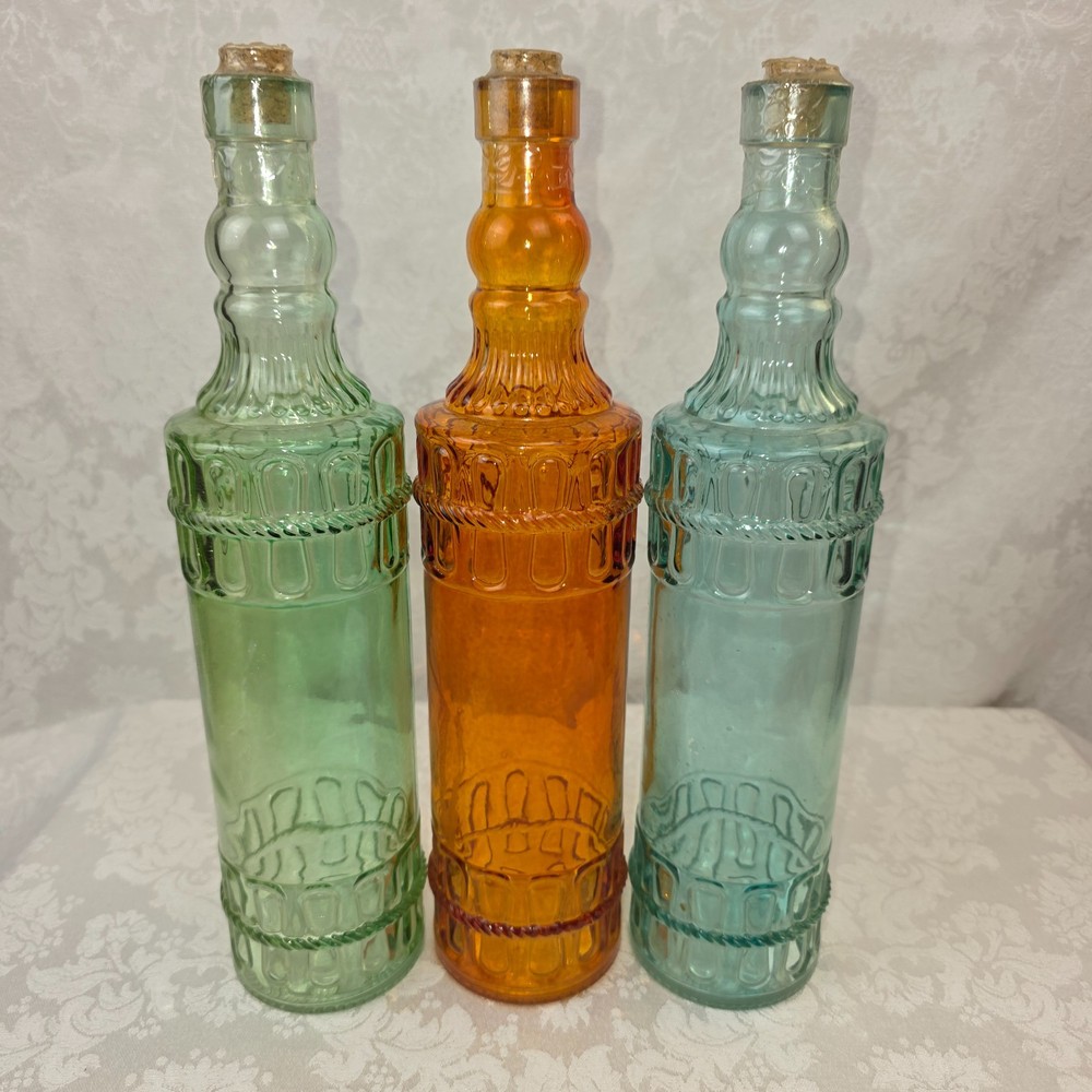 Multicolored Vintage Bottles (3) Unopened