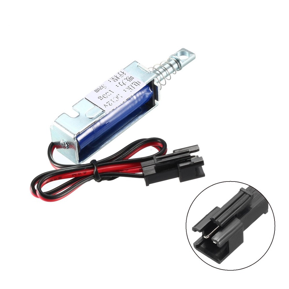 DC 12V 2A 5mm Electromagnetic Solenoid Lock Pull Type for Cabinet Door Lock