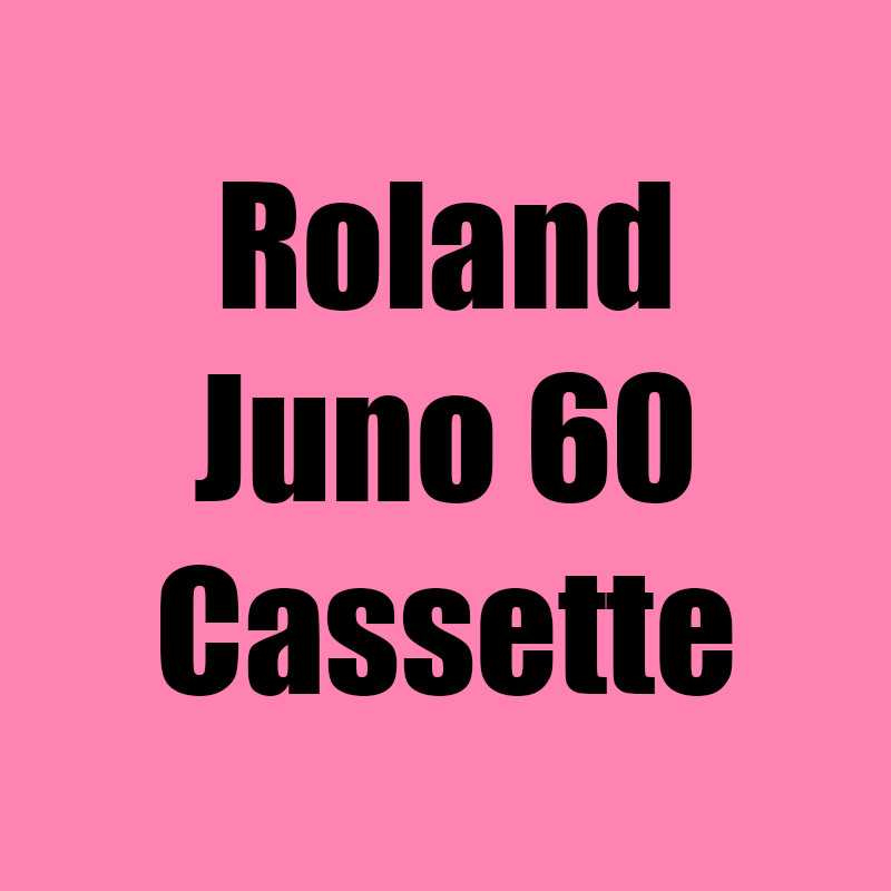 Roland Juno 60 Data Recovery Cassette