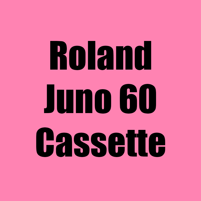 Roland Juno 60 Data Recovery Cassette