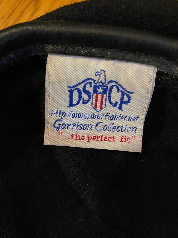 US Army Black Wool Beret, 21” Circumference, Preowned