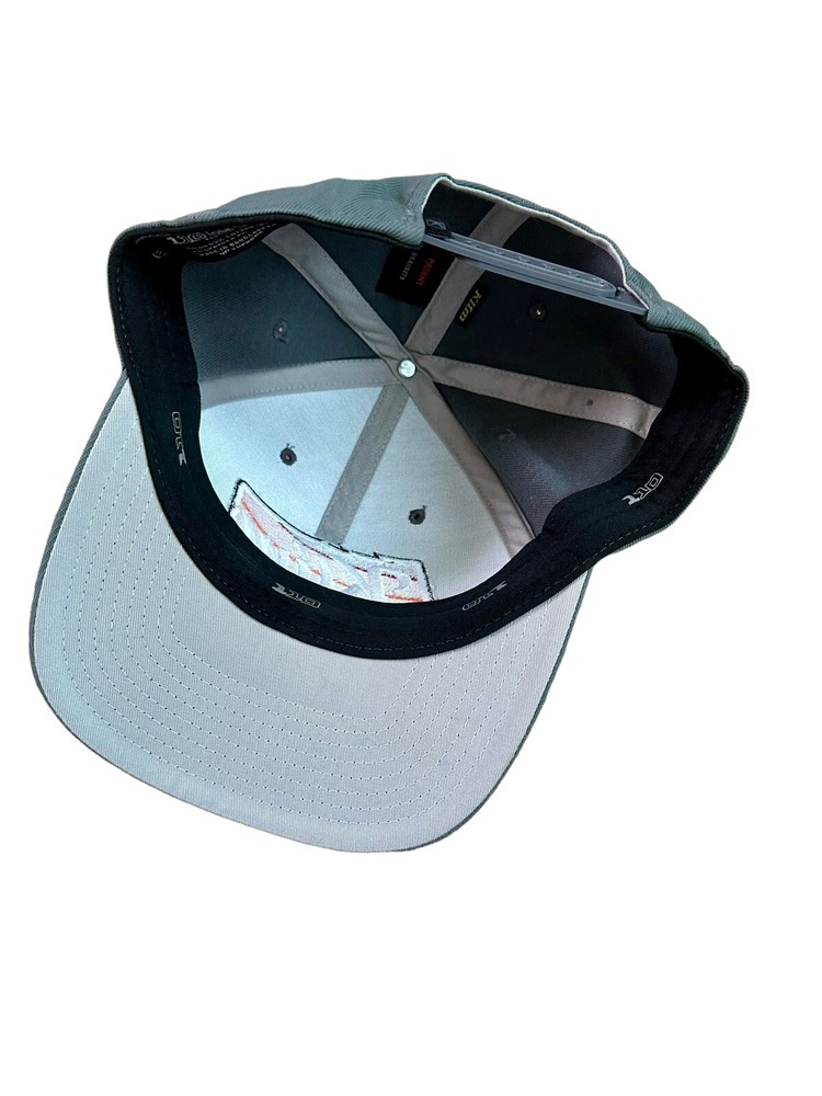 Klim Script Hat Cap Snapback Light Gray 3D Embroidered Logo OSFM