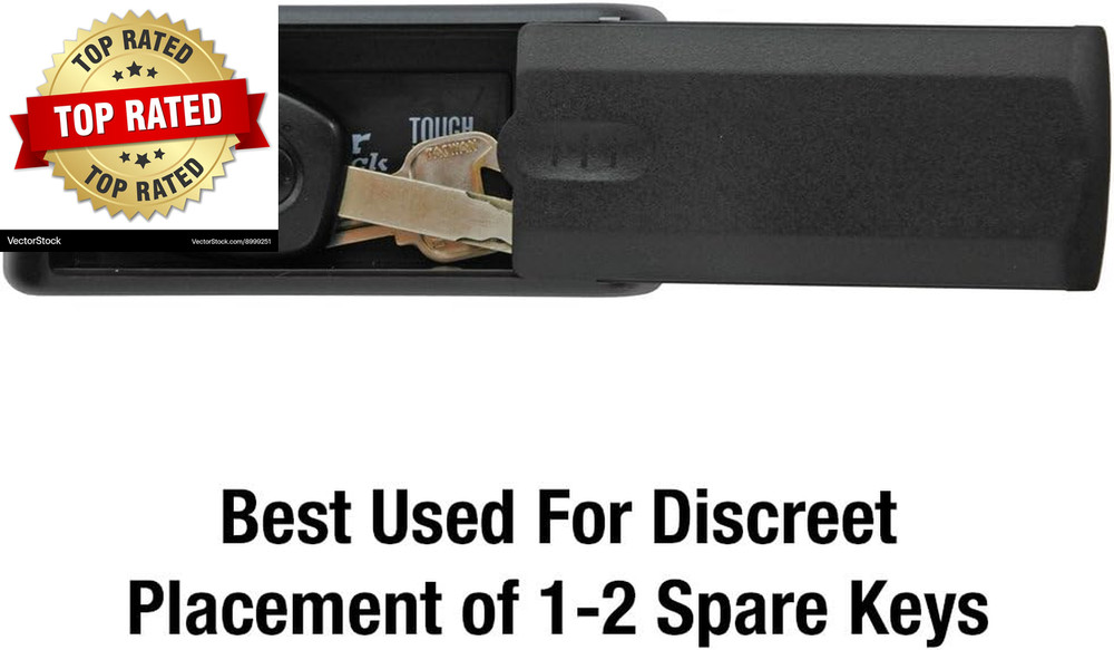 Magnetic Key Holder, 1 Pack, Black