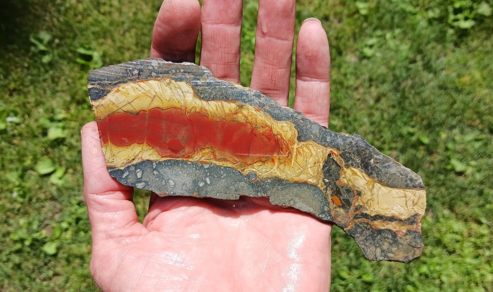 Morrisonite Jasper Slab. High Quality