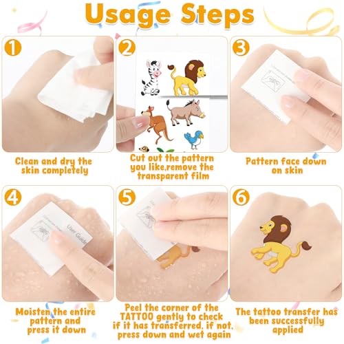320 Patterns Temporary Tattoos, 36 Sheets Temporary Tattoos, 320Patterns