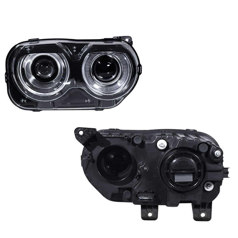 For 2015-2023 Dodge Challenger Halogen Headlights w/LED DRL Projector Left&Right