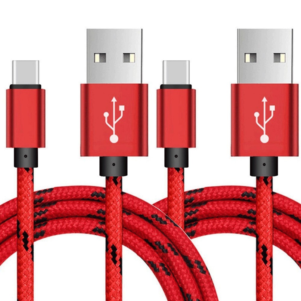 3Pack 3/6/10Ft USB to Type-C Cable Fast Charger Charging Data Sync Cord