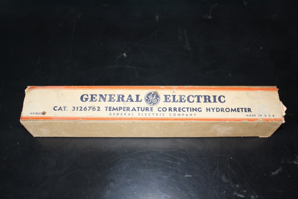 General Electric Temperature Correcting Hydrometer vintage