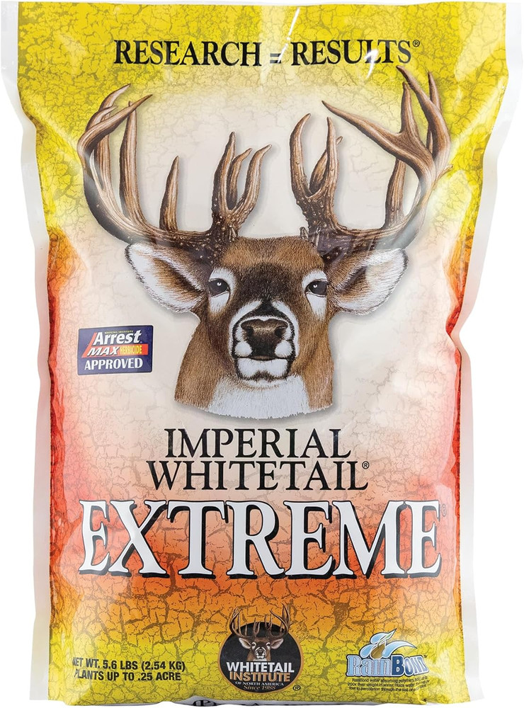 Extreme Deer Food Plot Seed, Perennial Seed Blend Designed for Poor Soil or Low
