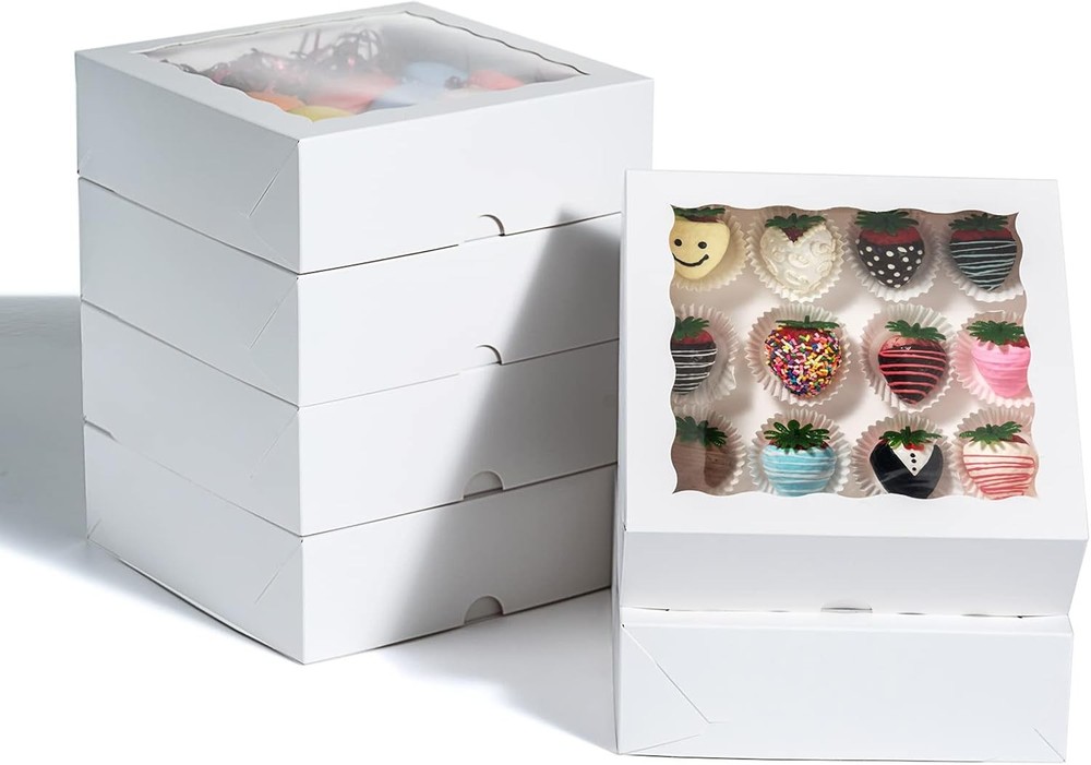 Bakery Boxes x 2 1/ White Chocolate Covered Stberries