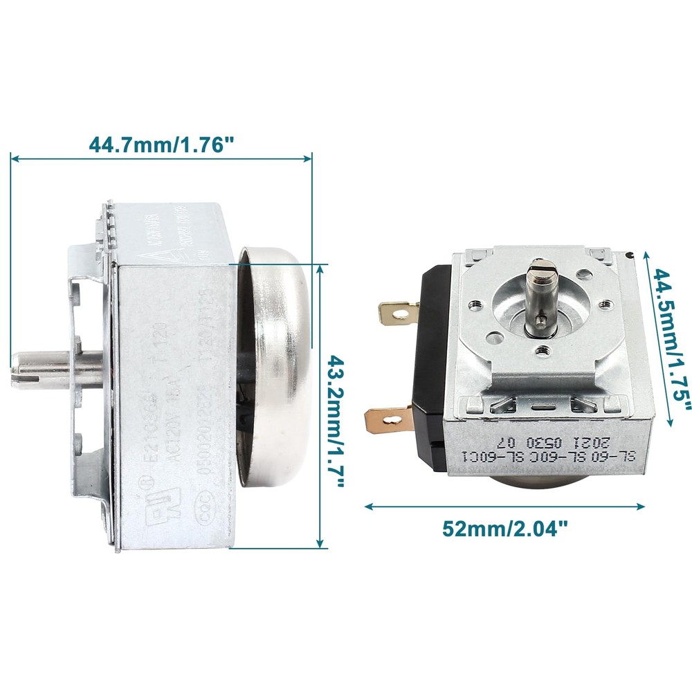 60 Minutes Time Switch, Delay Timer Switch Time Controller for Electronic Mic...